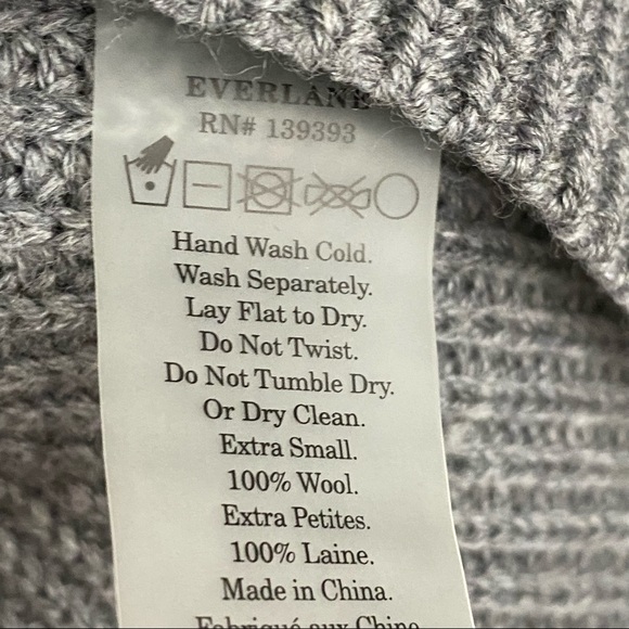 EVERLANE 🐑 The Chunky Wool Knit Sleeveless Turtleneck Pullover - Picture 10 of 11